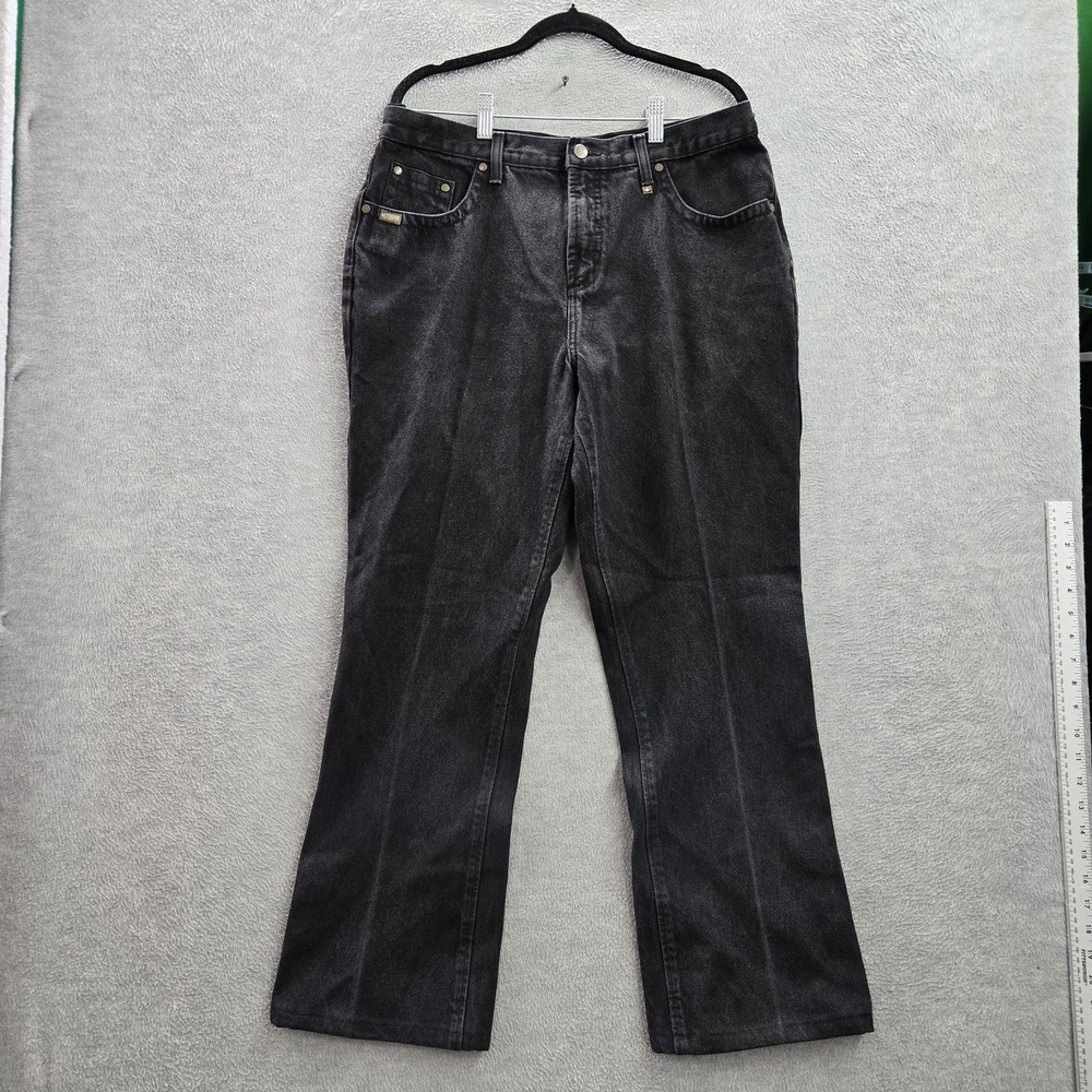 VINTAGE Rockies Women Jeans 16 REGULAR Black Denim